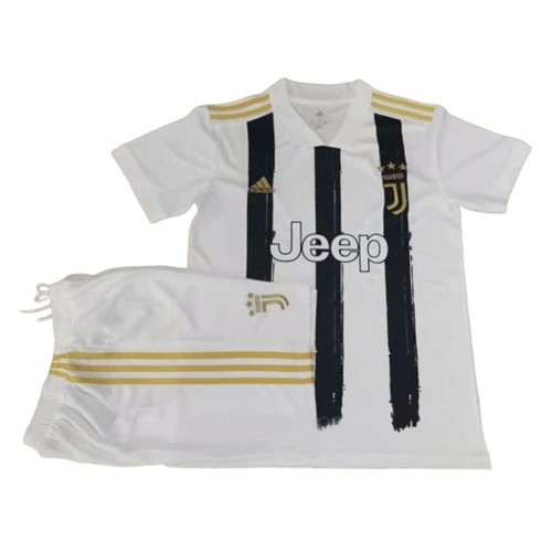 Camiseta Juventus Primera equipo Niños 2020-21 Negro Blanco
